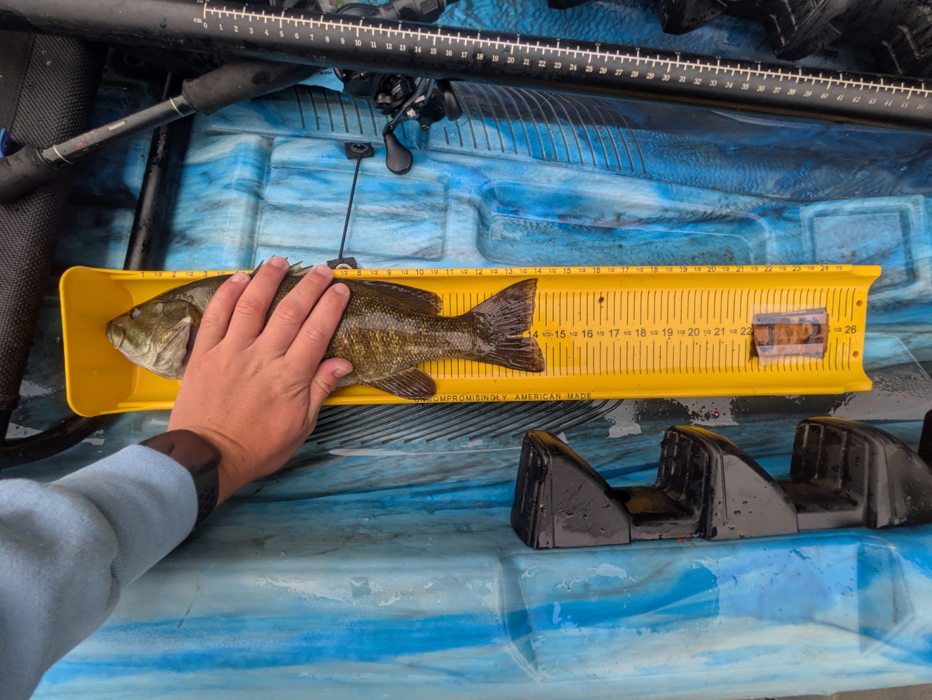 One of Erich Thompson's best fish caught on the Susquehanna River Binghamton, NY